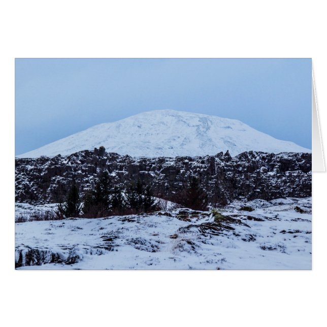 Kontinental tallrikar i island hälsningskort (Framsidan Horizontal)