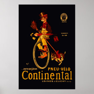 Kontinentalcykelns omutfärdande 36 x 24 Poster
