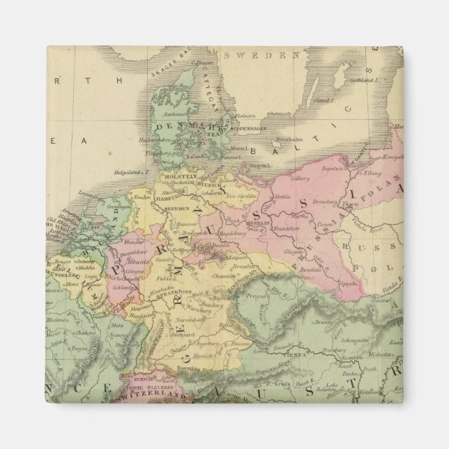 Kontinentaleuropa Magnet (Framsidan)