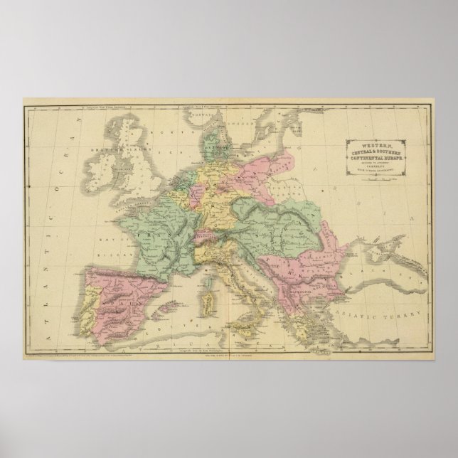 Kontinentaleuropa Poster (Framsidan)