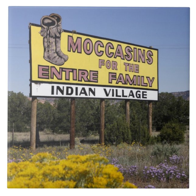 Kontinentalskillnad, New Mexico,  Route 66 Kakelplatta (Framsidan)