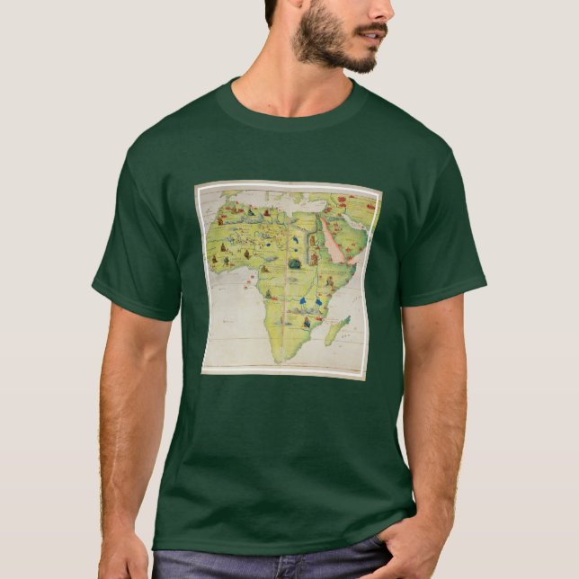 Kontinenten av afrikan t shirt (Framsida)