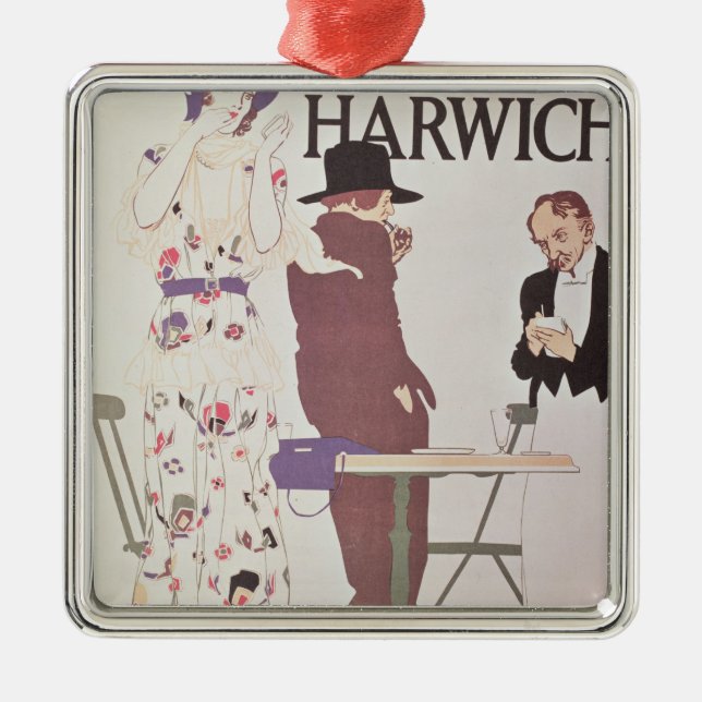 Kontinenten via Harwich Julgransprydnad Metall (Framsidan)