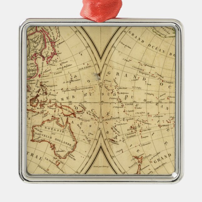 Kontinenter Julgransprydnad Metall (Framsidan)