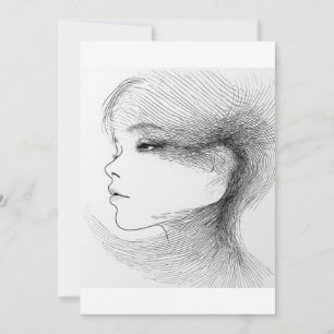 Kontinuerlig linjekonstillustration av ett människ inbjudningar