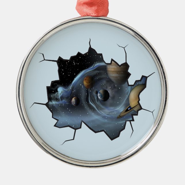 Kontinuerligt boende julgransprydnad metall (Framsidan)