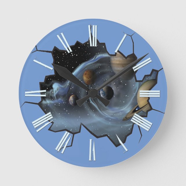 Kontinuerligt boende rund klocka (Framsida)