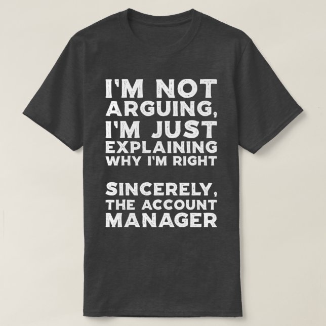 Kontoansvarig T Shirt (Design framsida)