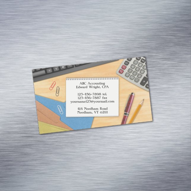 Kontoavdelning Magnetiska Visitkort (In Situ)