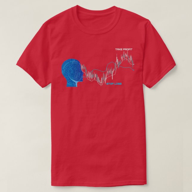 kontokort för handel med lagrar marknadsaktör t shirt (Design framsida)