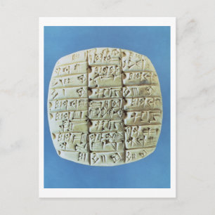 Konton Bord med cuneiforma script, c.2400 BC (t Vykort
