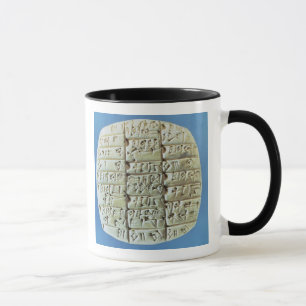 Konton bordlägger med kilskrift skrivar, c.2400 B Mugg