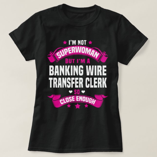 Kontor för banköverföring t shirt (Design framsida)