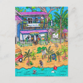 Kontor för marinparkering vykort