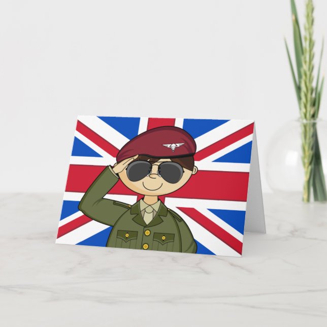 Kontor i den brittiska armén kort (Framsida)