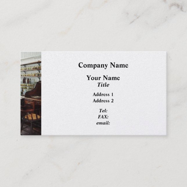 Kontor i kemilabbet - platina visitkort (Framsida)