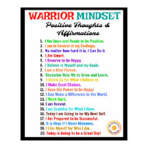 Kontoret för bekräftelse Poster - Warrior Mindset