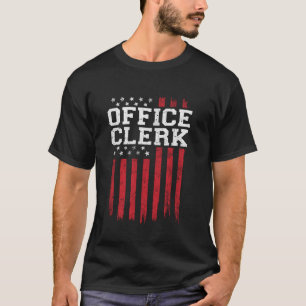 Kontorist amerikansk flagga USA patriot patriotisk T Shirt