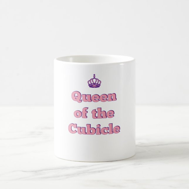 Kontors humor Cubicle Queen Kaffemugg (Center)