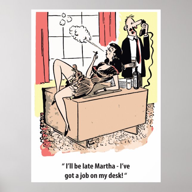 Kontors humor, jobb på Desk och Cheating Make Poster (Framsidan)