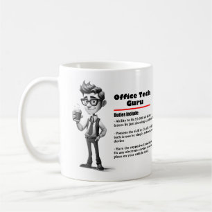 Kontors humor Tech Guru Coffee Mugg 2