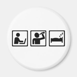 Kontorsalkoholsömn Magnet