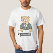 Kontorsarbetare i en grön Tie.