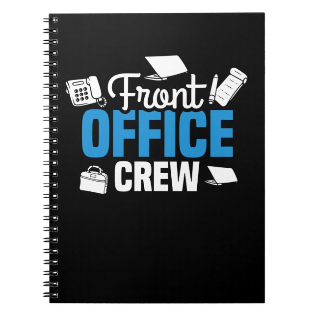 Kontorschef för front office anteckningsbok (Framsidan)