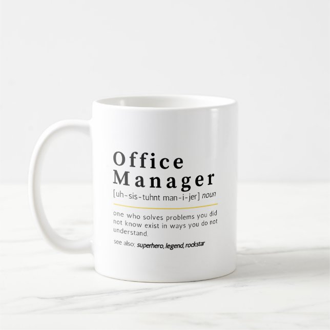 Kontorschef Substantiv Definition Kontor Humor Kaffemugg (Vänster)