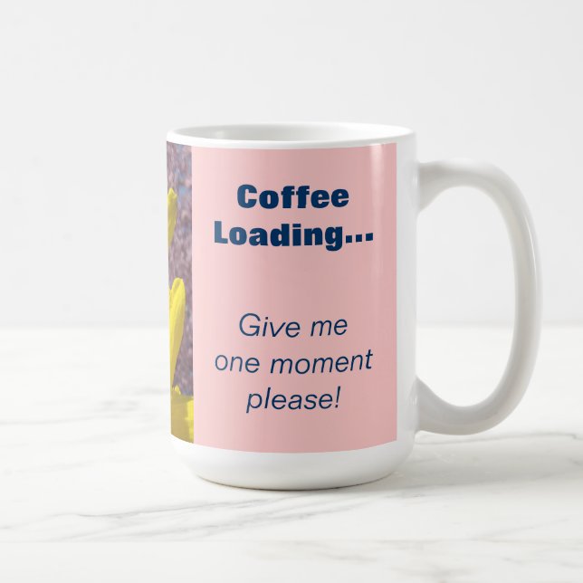 Kontorshumor Kaffemuggar Kaffe Laddar En Stund (Höger)