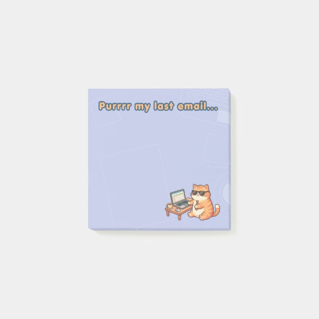Kontorshumor Post-Its | Per Min Senaste E-post  Post-it Block (Framsida)
