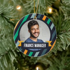 Kontorsjulgran - Ekonomichef Julgransprydnad Keramik