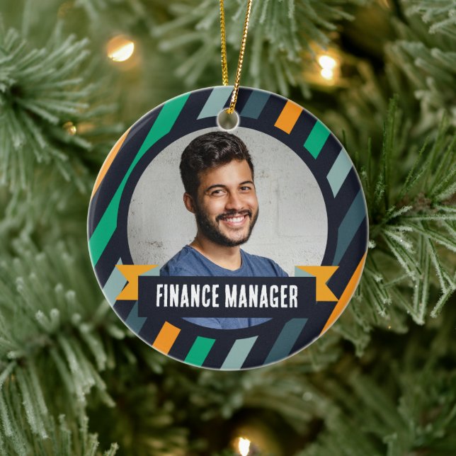 Kontorsjulgran - Ekonomichef Julgransprydnad Keramik (Träd)