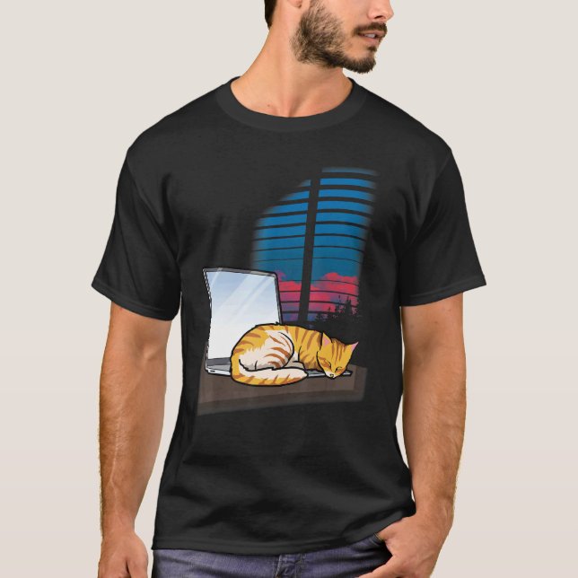Kontorskatten T Shirt (Framsida)