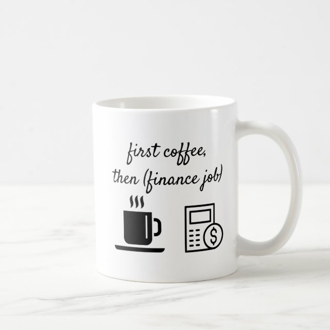 Kontorsmugg Första Kaffet Kaffemugg (Höger)