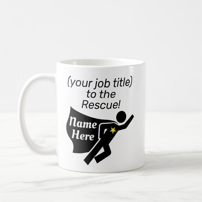 Kontorsmugg Superhjälte  Kaffemugg (Vänster)