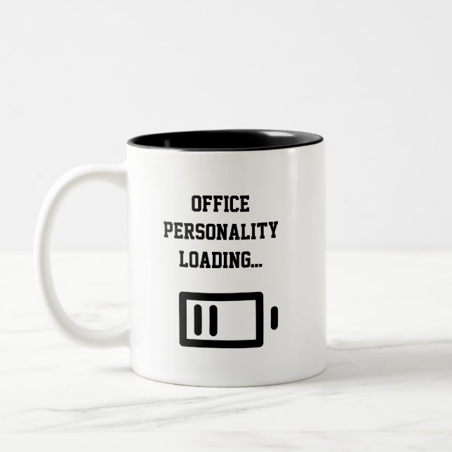 Kontorspersonlighet Laddar... Tvåtons kaffemugg (Vänster)