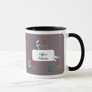 KontorsPilates mugg, brunt Mugg