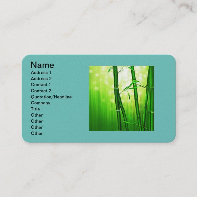 Kontorsprofessionellen personifierar öde öde visitkort (Framsida)