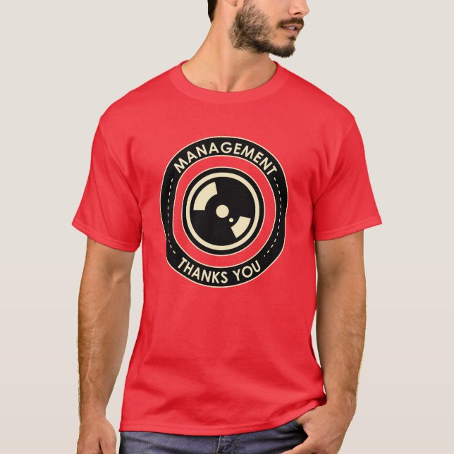 Kontorspropaganda: Ledningtack dig T-shirt (Framsida)
