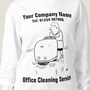 Kontorstjänster för städning. Kontorsstädare T Shirt