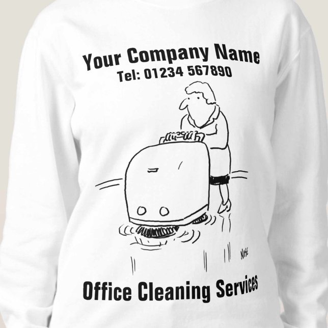 Kontorstjänster för städning. Kontorsstädare T Shirt (Skapare uppladdad)