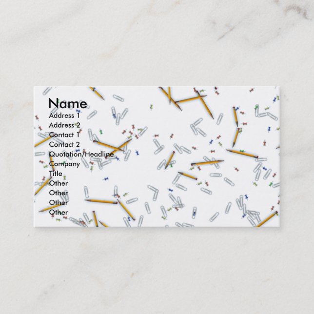 Kontorsvisitkortar Visitkort (Framsida)