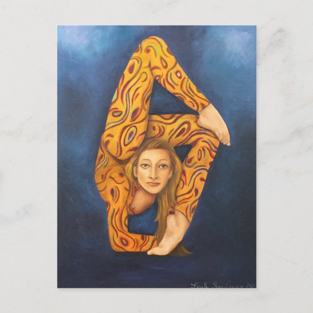 Kontortionist 2 vykort (Framsida)