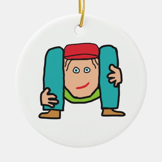 Kontortionist Julgransprydnad Keramik (Framsidan)