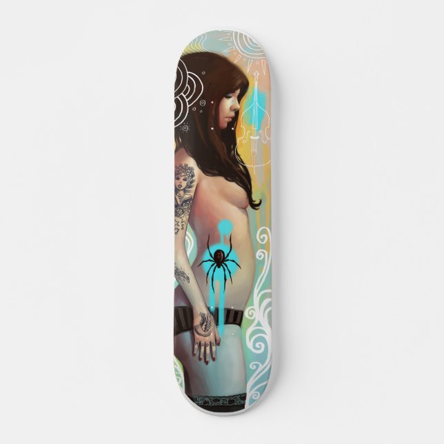 Kontrabas Mini Skateboard Bräda 18,5 Cm (Framsida)