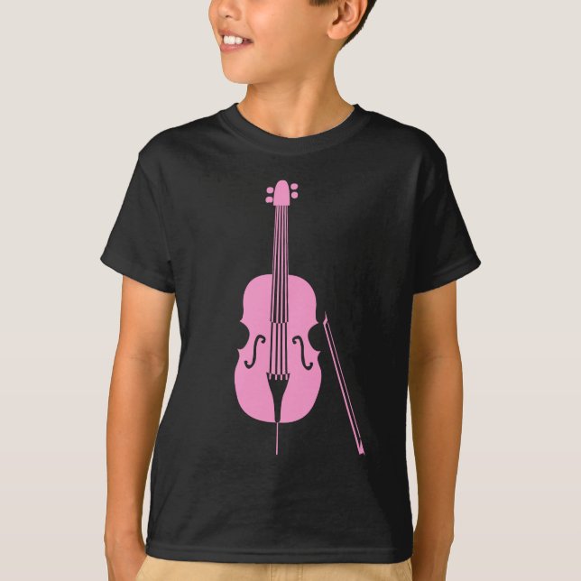 Kontrabas - Rosa T-shirt (Framsida)