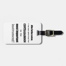 Kontrabassolens viktigaste instrument bagagebricka