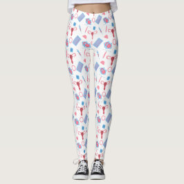 Kontraception Mönster Feminist Leggings