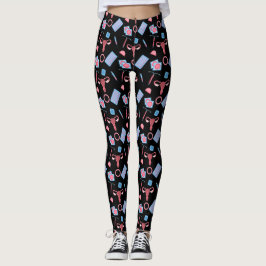 Kontraception Mönster Feminist Leggings
